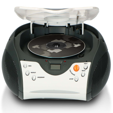 Lenco SCD-24 WHITE Radio FM stéréo portable avec CD Blanc