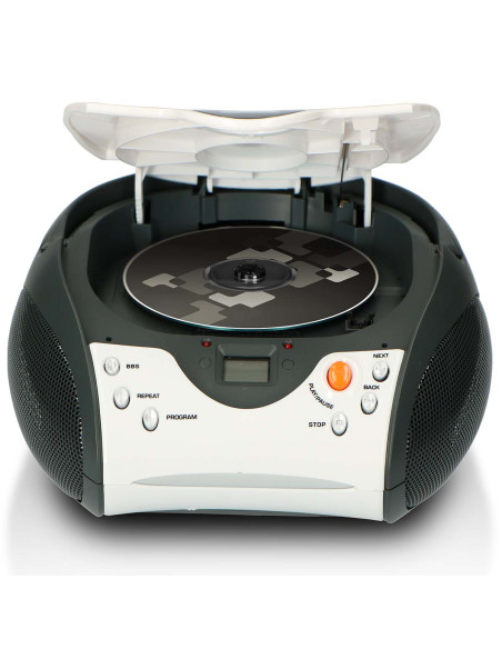 Lenco SCD-24 WHITE Radio FM stéréo portable avec CD Blanc