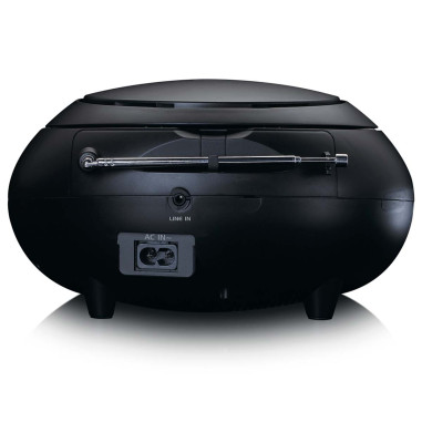 Lenco SCD-331BK Radio portable CD/MP3 avec USB et Bluetooth Noir