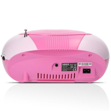 Lenco SCD-37 USBPINK SCD-37 USB Pink Portable FM Radio CD and USB player Pink