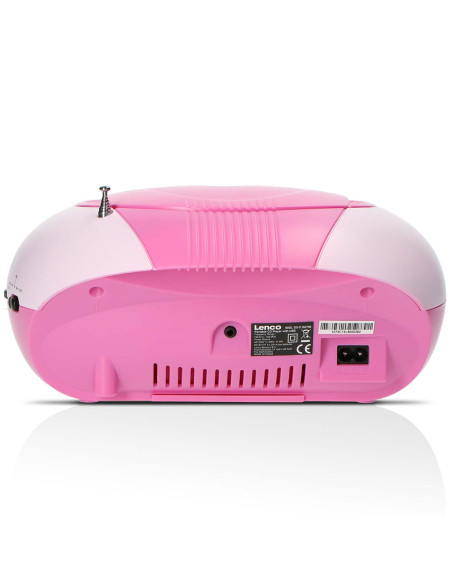 Lenco SCD-37 USBPINK SCD-37 USB Pink Portable FM Radio CD and USB player Pink