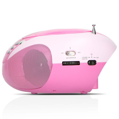 Lenco SCD-37 USBPINK SCD-37 USB Pink Portable FM Radio CD and USB player Pink
