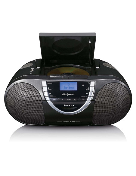 Lenco SCD-6900BK Radio portable DAB+ et FM avec cassette CD et Bluetooth Noir