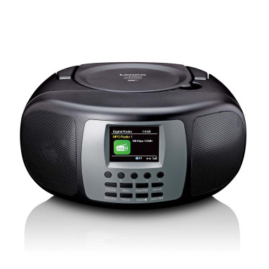 Lenco SCD-860BK Radio portable DAB+/FM avec lecteur CD Bluetooth® et grand écran couleur LCD Noir