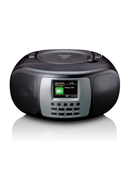 Lenco SCD-860BK Radio portable DAB+/FM avec lecteur CD Bluetooth® et grand écran couleur LCD Noir