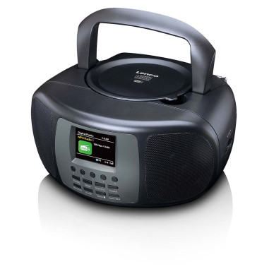 Lenco SCD-860BK Radio portable DAB+/FM avec lecteur CD Bluetooth® et grand écran couleur LCD Noir