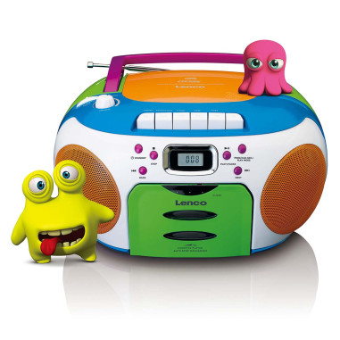 Lenco SCD-971 Radio portable avec CD et cassette Kids Multi Colour