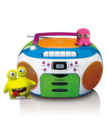 Lenco SCD-971 Radio portable avec CD et cassette Kids Multi Colour