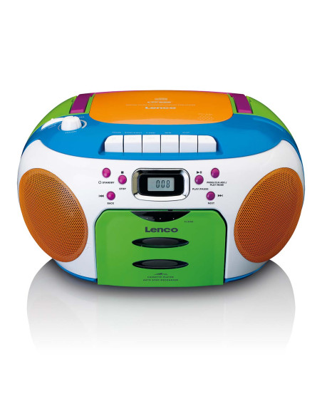 Lenco SCD-971 Radio portable avec CD et cassette Kids Multi Colour