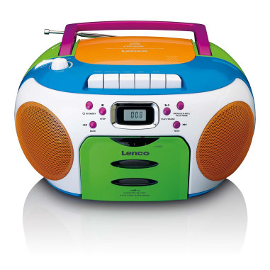 Lenco SCD-971 Radio portable avec CD et cassette Kids Multi Colour