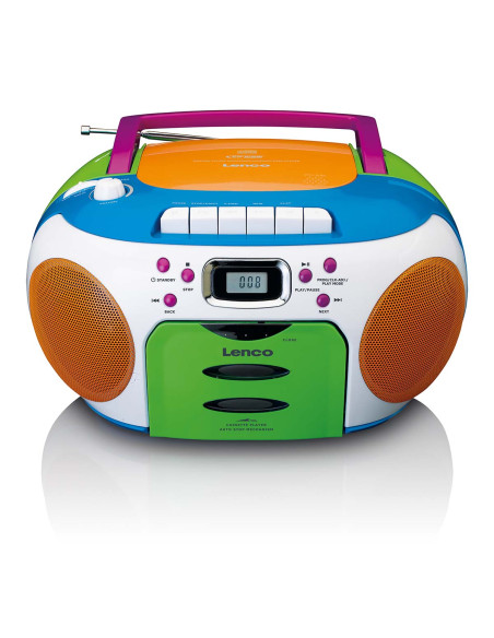 Lenco SCD-971 Radio portable avec CD et cassette Kids Multi Colour