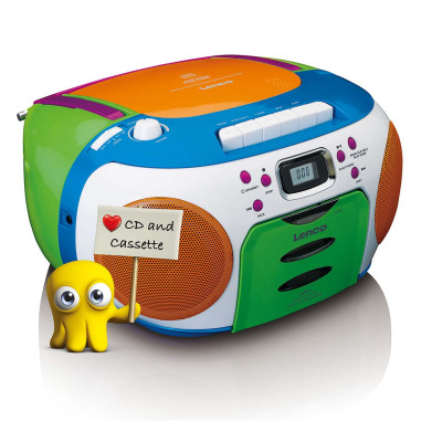 Lenco SCD-971 Radio portable avec CD et cassette Kids Multi Colour