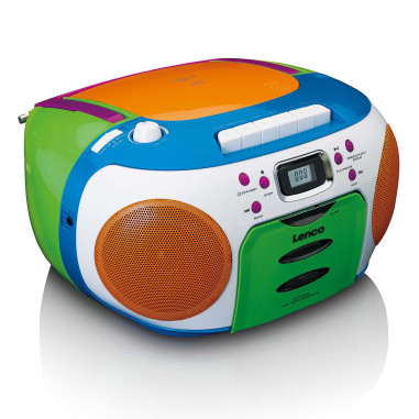 Lenco SCD-971 Radio portable avec CD et cassette Kids Multi Colour