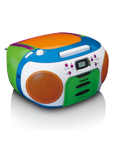 Lenco SCD-971 Radio portable avec CD et cassette Kids Multi Colour