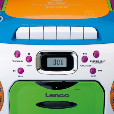 Lenco SCD-971 Radio portable avec CD et cassette Kids Multi Colour