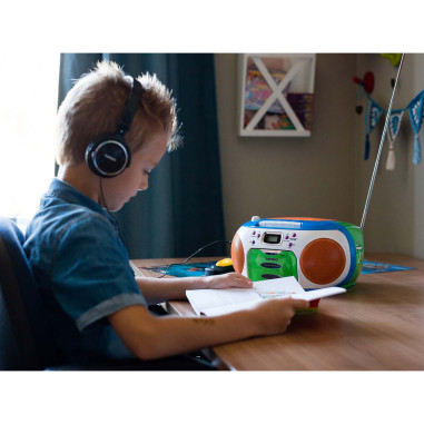 Lenco SCD-971 Radio portable avec CD et cassette Kids Multi Colour