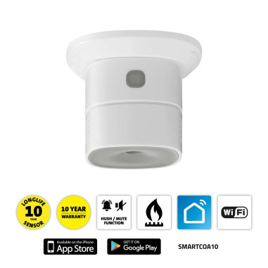Alecto SMARTCOA10 SMARTCOA10 Détecteur intelligent de monoxyde de carbone