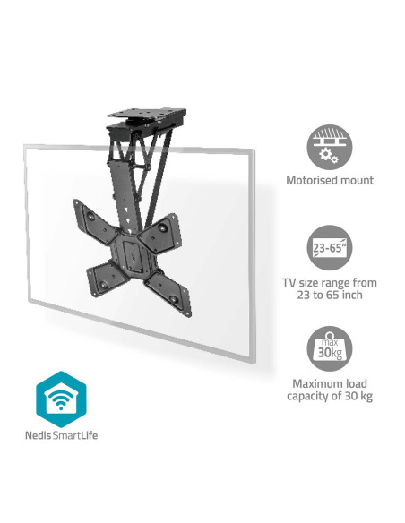 Nedis TVCM5850BK SmartLife Motorised TV Ceiling Mount