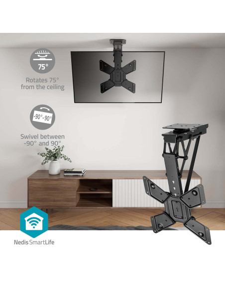 Nedis TVCM5850BK SmartLife Motorised TV Ceiling Mount
