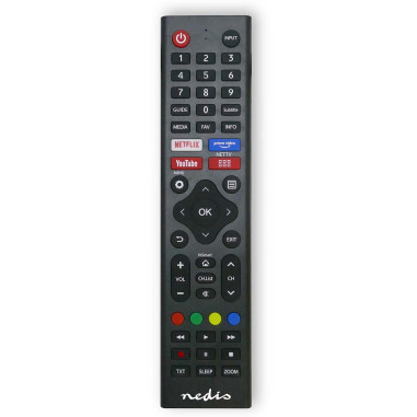 Nedis TVRC45HIBK Télécommande de remplacement