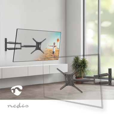 Nedis TVWM1790BK Montage TV mural mouvement intégral