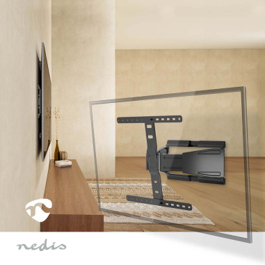 Nedis TVWM5560BK Montage TV mural mouvement intégral
