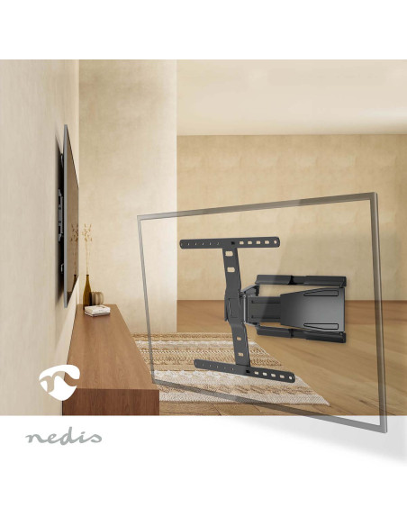 Nedis TVWM5560BK Montage TV mural mouvement intégral
