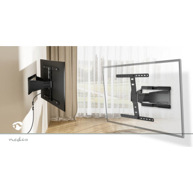 Nedis TVWM5560BK Montage TV mural mouvement intégral