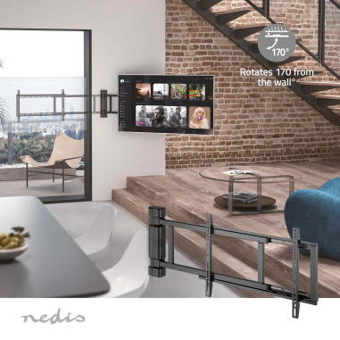 Nedis TVWM5860BK Motorised TV Wall Mount