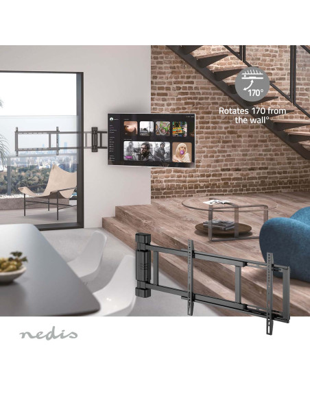 Nedis TVWM5860BK Motorised TV Wall Mount