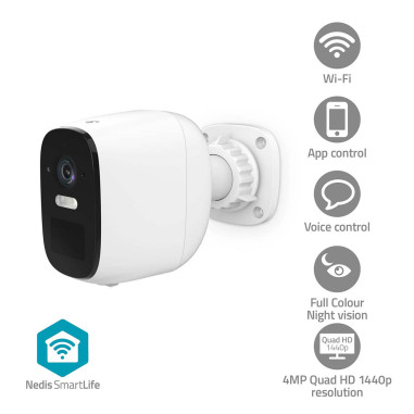 Nedis WIFICBO32WT Caméra extérieure SmartLife