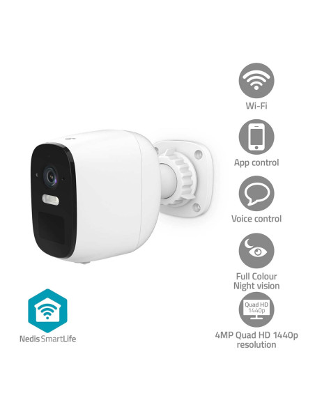 Nedis WIFICBO32WT Caméra extérieure SmartLife