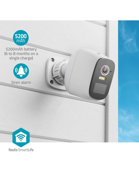 Nedis WIFICBO32WT Caméra extérieure SmartLife