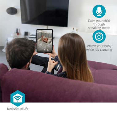 Nedis WIFICI12CWT Caméra intérieure SmartLife
