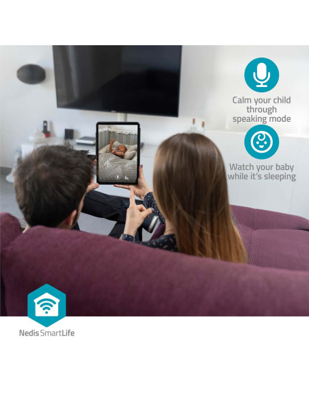 Nedis WIFICI12CWT Caméra intérieure SmartLife