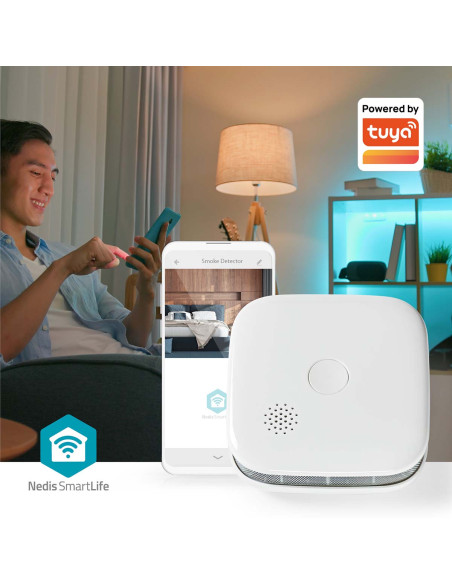 Nedis WIFIDS21WT3 Détecteur de Fumée SmartLife