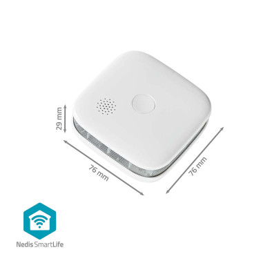 Nedis WIFIDS21WT3 Détecteur de Fumée SmartLife