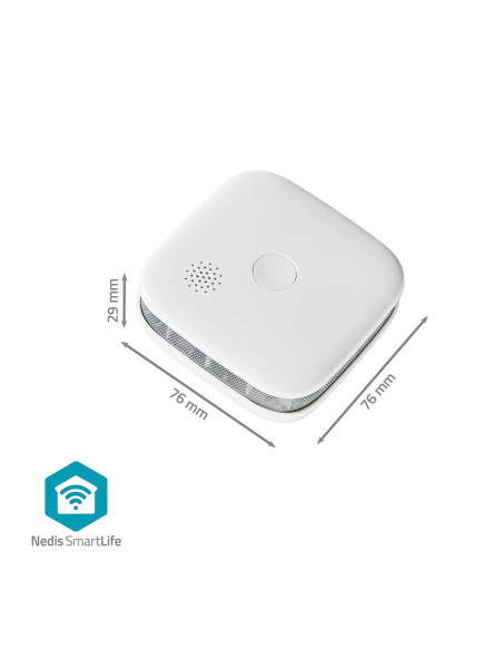 Nedis WIFIDS21WT3 Détecteur de Fumée SmartLife
