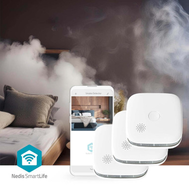 Nedis WIFIDS21WT3 Détecteur de Fumée SmartLife