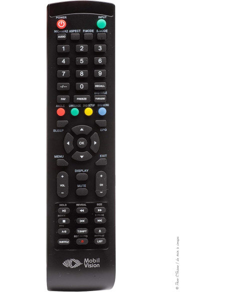 MOBILVISION Téléviseur Camping-car DVD 18,5" 47cm - TVWS19DVD