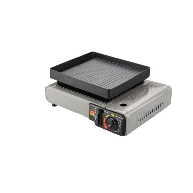 INCASA Grill pour réchaud à gaz portable 1 feu - Camping