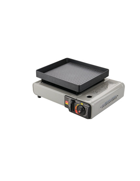 INCASA Grill pour réchaud à gaz portable 1 feu - Camping