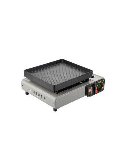INCASA Grill pour réchaud à gaz portable 1 feu - Camping