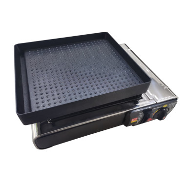 INCASA Grill pour réchaud à gaz portable 1 feu - Camping