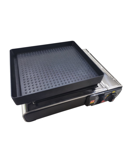 INCASA Grill pour réchaud à gaz portable 1 feu - Camping