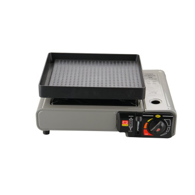 INCASA Grill pour réchaud à gaz portable 1 feu - Camping