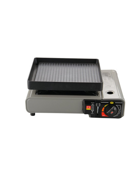 INCASA Grill pour réchaud à gaz portable 1 feu - Camping