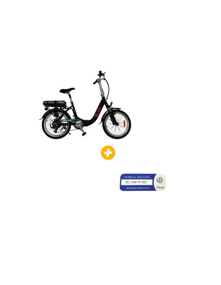 EZA Vélo à assistance électrique Confort 20'' Noir 13Ah