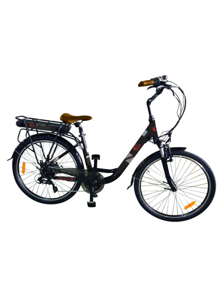 EZA Vélo électrique CITY ROAD 26'' Noir, 10,4AH