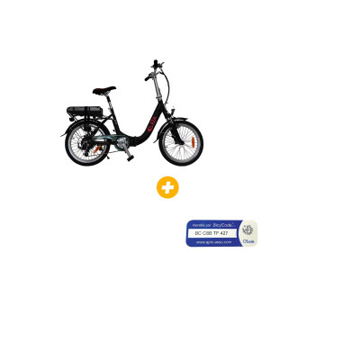 EZA Vélo à assistance électrique Confort 20'' Noir 10,4AH